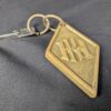 Vintage Hotel Room Key with Brass Fob Decorative Metal Collectible Antique Style