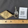 Vintage Hotel Room Key with Brass Fob Decorative Metal Collectible Antique Style