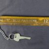 Vintage Seoul Plaza Hotel Room Key with Acrylic Fob Showal Sargent Metal Keyc...