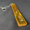 Vintage Seoul Plaza Hotel Room Key with Acrylic Fob Showal Sargent Metal Keyc...