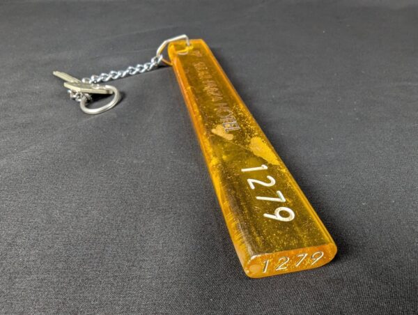 Vintage Seoul Plaza Hotel Room Key with Acrylic Fob Showal Sargent Metal Keyc...