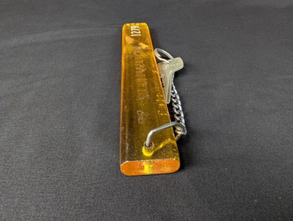 Vintage Seoul Plaza Hotel Room Key with Acrylic Fob Showal Sargent Metal Keyc...