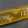 Vintage Seoul Plaza Hotel Room Key with Acrylic Fob Showal Sargent Metal Keyc...