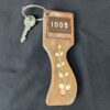 Yale Hotel Room Key Fob with Metal Key Vintage Wooden Tag Accessory Collectible