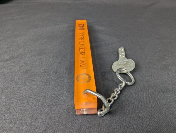 Vintage Hyatt Regency Seoul Hotel Room Key with Acrylic Keychain Showa-Sargent