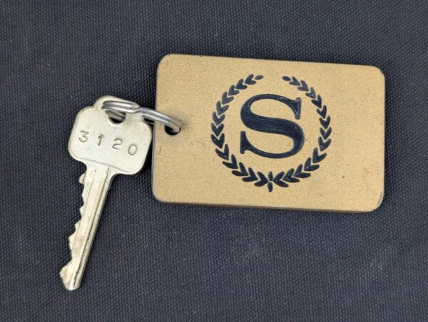 Vintage Sheraton-Heathrow Hotel Room Key and Metal Fob Collectible Memorabilia