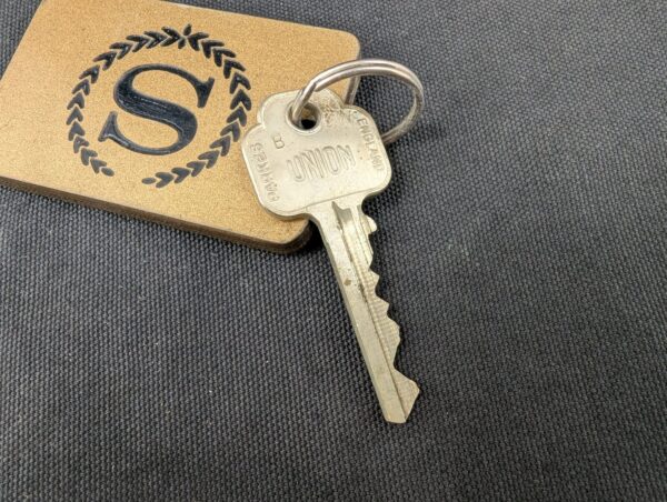 Vintage Sheraton-Heathrow Hotel Room Key and Metal Fob Collectible Memorabilia
