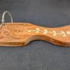 Vintage Yale Wooden Hotel Room Key Fob with Attached Metal Key Hardware Colle...