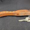 Vintage Yale Wooden Hotel Room Key Fob with Attached Metal Key Hardware Colle...