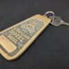 Vintage Chosun Hotel Seoul Brass Hotel Room Key and Keychain Heavy Metal Collect