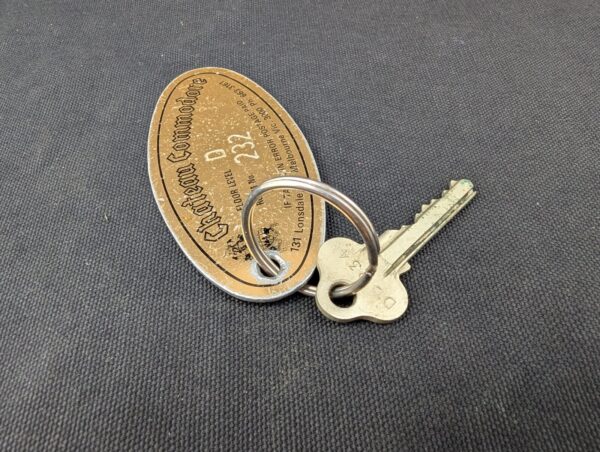 Vintage Chateau Commons Melbourne Hotel Room Key and Lockwood Metal Fob Colle...