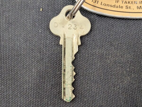 Vintage Chateau Commons Melbourne Hotel Room Key and Lockwood Metal Fob Colle...