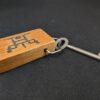 Casa Menach Hotel Room Key with Wooden Fob Vintage Collectible Keyring Accessory