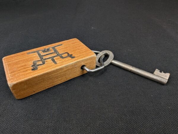 Casa Menach Hotel Room Key with Wooden Fob Vintage Collectible Keyring Accessory