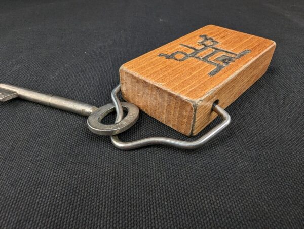 Casa Menach Hotel Room Key with Wooden Fob Vintage Collectible Keyring Accessory