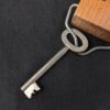 Casa Menach Hotel Room Key with Wooden Fob Vintage Collectible Keyring Accessory
