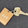Vintage British Columbia Hotel Room Sargent Key with Identification Tag Metal