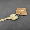 Vintage British Columbia Hotel Room Sargent Key with Identification Tag Metal