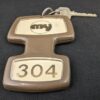 MY Hotel Room Key and Fob Union Parkes Plastic Keychain Collectible Memorabilia