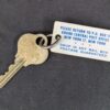 Vintage New York Grand Central Post Office Hotel Room Key Tag Pre-1963 Era Good