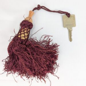 Vintage Holiday Inn Hotel Room Key with Tassel 1970s-1980s Metal Collectible