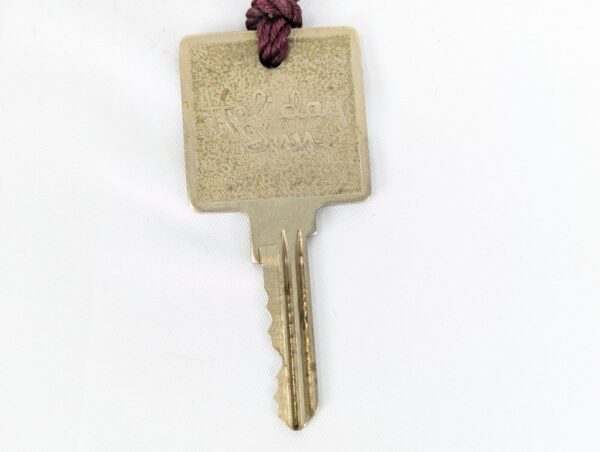 Vintage Holiday Inn Hotel Room Key with Tassel 1970s-1980s Metal Collectible