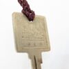 Vintage Holiday Inn Hotel Room Key with Tassel 1970s-1980s Metal Collectible