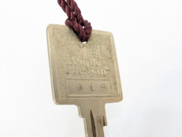 Vintage Holiday Inn Hotel Room Key with Tassel 1970s-1980s Metal Collectible