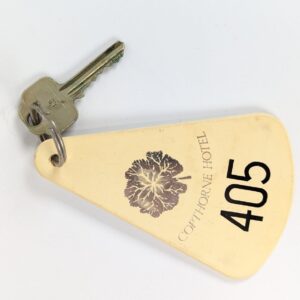 Vintage Copthorne Hotel London Gatwick Room Key with Branded Union Plastic Fob