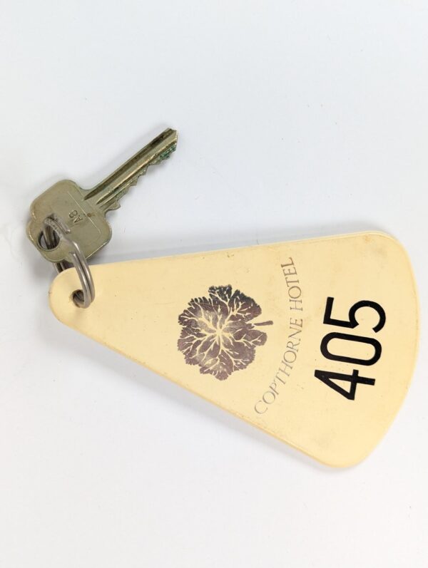Vintage Copthorne Hotel London Gatwick Room Key with Branded Union Plastic Fob