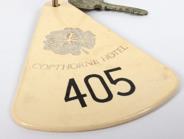Vintage Copthorne Hotel London Gatwick Room Key with Branded Union Plastic Fob