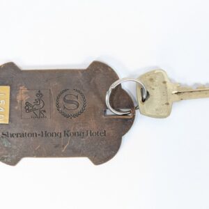 Vintage Sheraton-Hong Kong Hotel Room Key and Fob Metal Tag Number 1540 Colle...