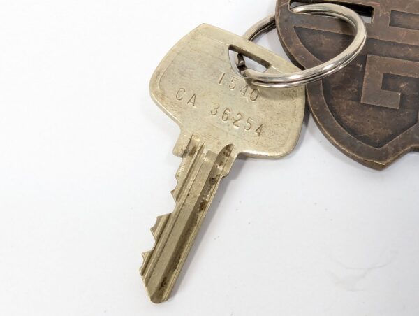 Vintage Sheraton-Hong Kong Hotel Room Key and Fob Metal Tag Number 1540 Colle...