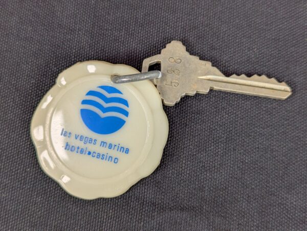 Las Vegas Marina Hotel Casino Vintage Room Key with Plastic Fob Collectible Item