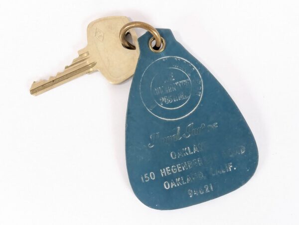 Vintage Royal Inn of Oakland Hotel Room Key with Plastic Fob Collectible Memo...