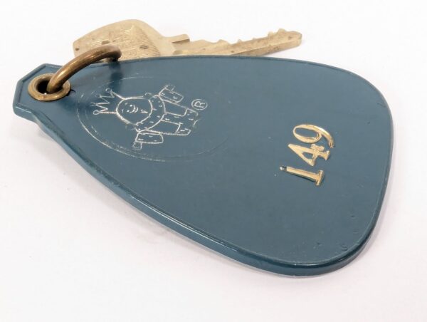 Vintage Royal Inn of Oakland Hotel Room Key with Plastic Fob Collectible Memo...