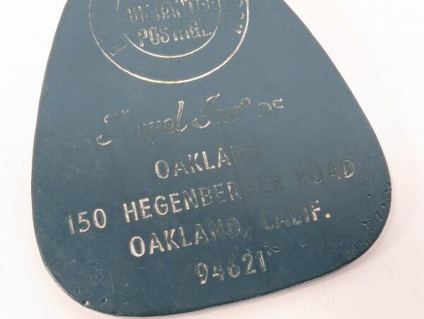 Vintage Royal Inn of Oakland Hotel Room Key with Plastic Fob Collectible Memo...