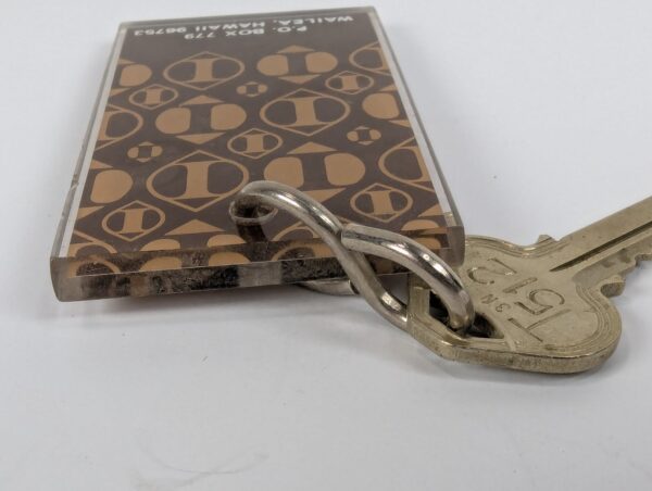 Vintage Maui Inter-Continental Wailea Hotel Room Key & Acrylic Keychain 1970s
