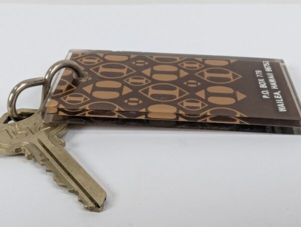 Vintage Maui Inter-Continental Wailea Hotel Room Key & Acrylic Keychain 1970s