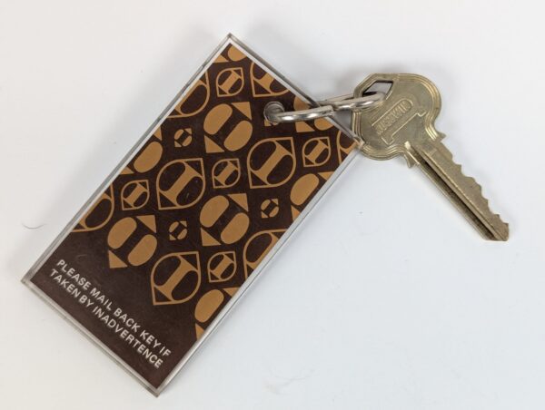Vintage Maui Inter-Continental Wailea Hotel Room Key & Acrylic Keychain 1970s