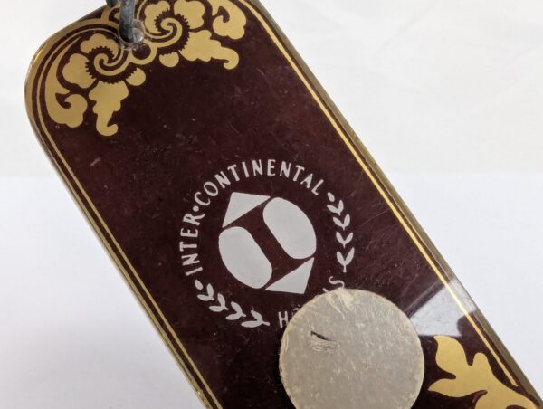 Hotel Bali Beach An Inter-Continental Hotel Room Key with Keychain Vintage So...