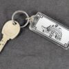 Vintage 1980s Seoul Korea X-Key Hotel Room Key with Identification Tag Metal