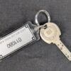 Vintage 1980s Seoul Korea X-Key Hotel Room Key with Identification Tag Metal