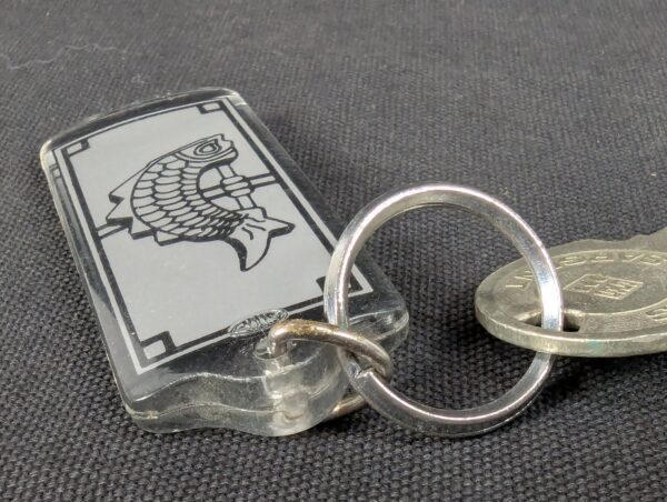 Vintage 1980s Seoul Korea X-Key Hotel Room Key with Identification Tag Metal