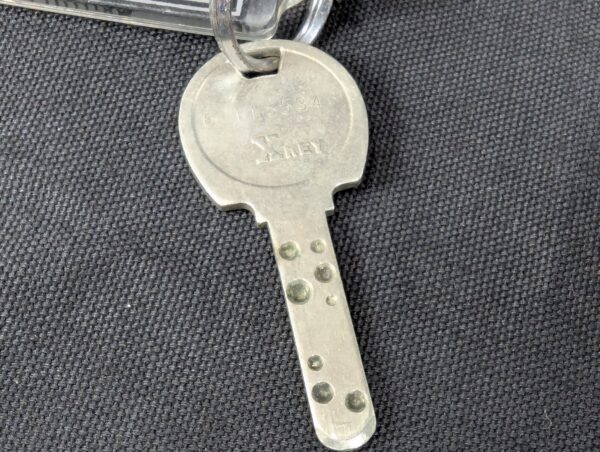 Vintage 1980s Seoul Korea X-Key Hotel Room Key with Identification Tag Metal
