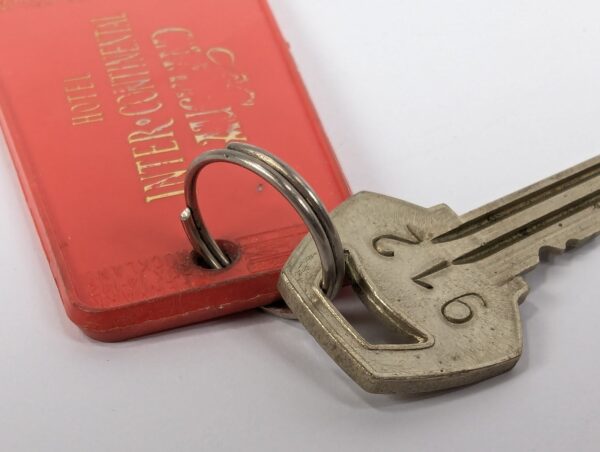 Hotel Inter-Continental Auckland Plastic Room Key Fob Vintage Souvenir Collec...