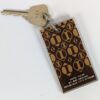 Vintage Hotel Ivoire Abidjan Room Key with Arrow Lock Corp Acrylic Keychain Fob