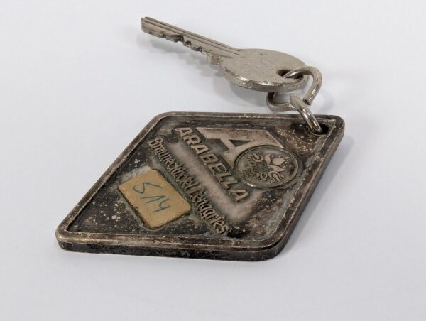 Arabella Brauneckhotel Lenggries Hotel Room Key with Metal Fob Winkhaus Enzinger