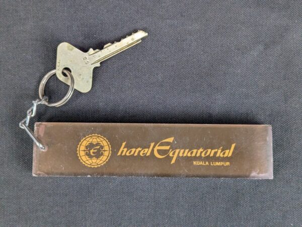 Hotel Equatorial Kuala Lumpur Room Key Yale Acrylic Fob Vintage Hotel Memorab...