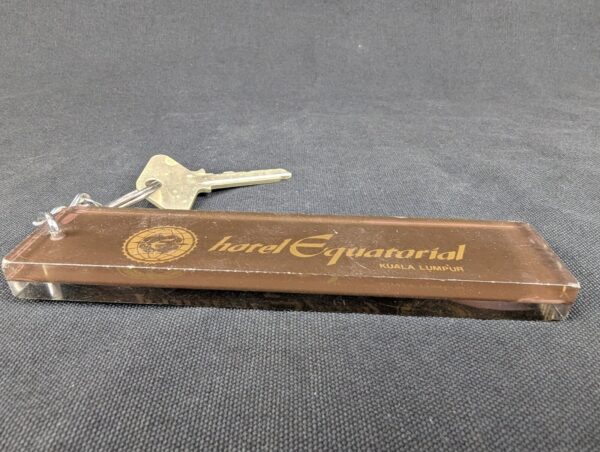 Hotel Equatorial Kuala Lumpur Room Key Yale Acrylic Fob Vintage Hotel Memorab...